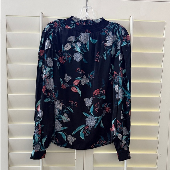 Tinsel Tops - Tinsel Black Floral Blouse